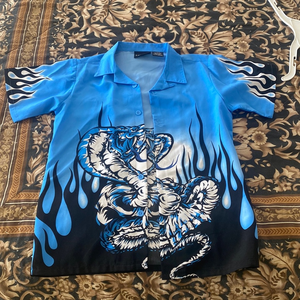 Graphic Button Down Shirt for Boys